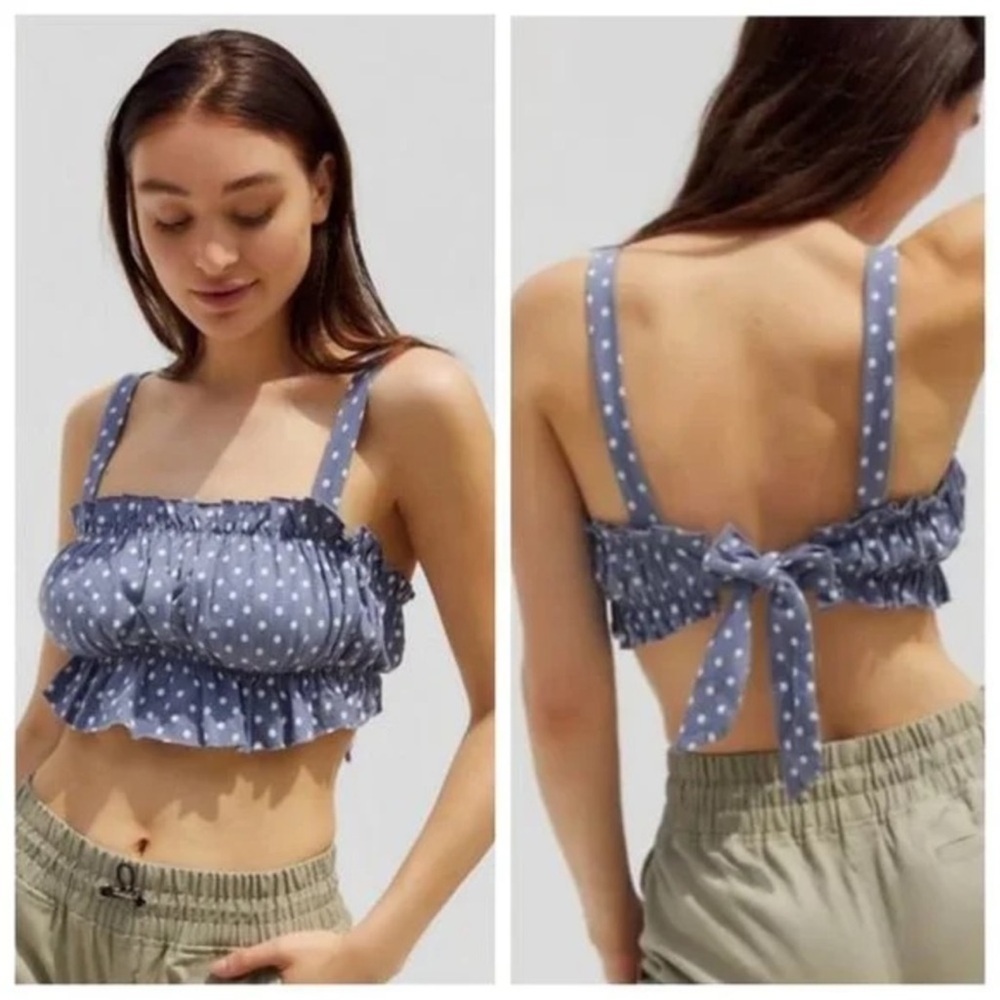 Urban Outfitters Polka Dot Cropped Top Size S